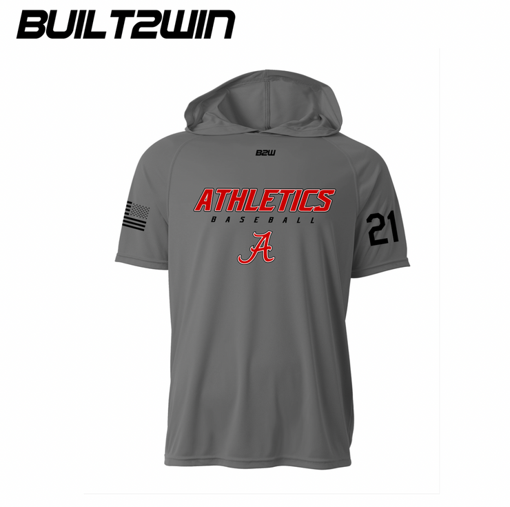 ALBANY ATHLETICS HOODED PE TEE