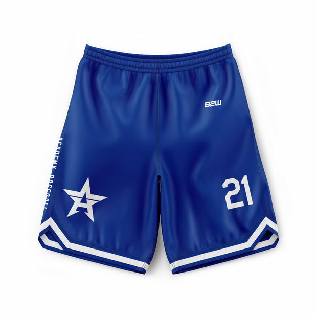 ALLSTARS BASEBALL DRI LITE PE SHORTS ROYAL