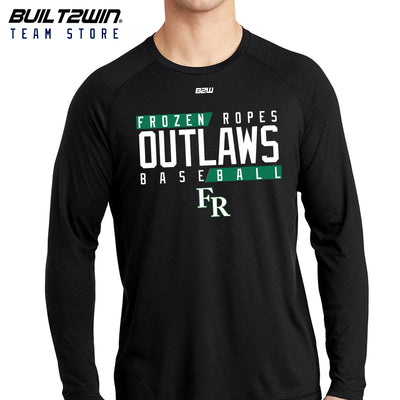 FR OUTLAWS LONG SLEEVE TRI BLEND RAGLAN TEE